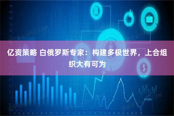 亿资策略 白俄罗斯专家：构建多极世界，上合组织大有可为